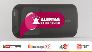 Indecopi dispone el retiro de cargadores con batería de litio por riesgo de incendio