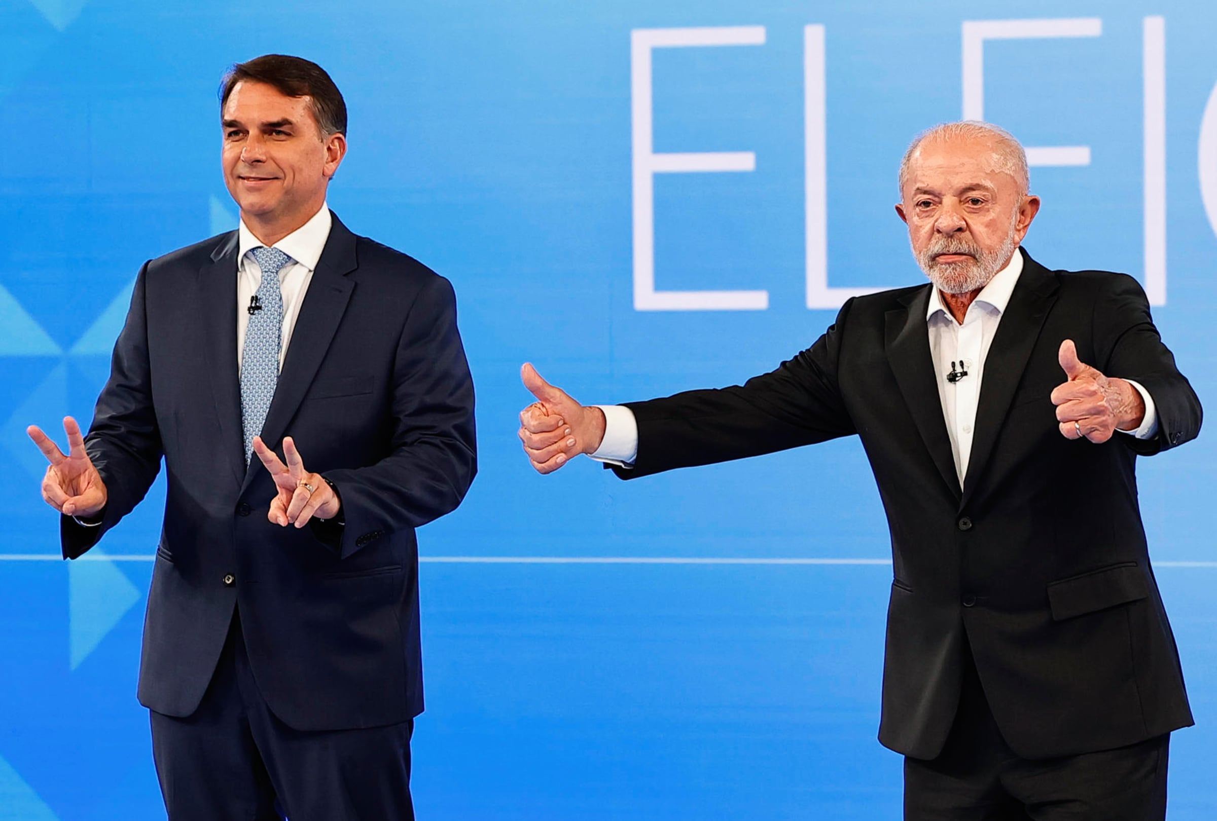 Brasil elige presidente: Lula y Flávio Bolsonaro se enfrentan en ajustada segunda vuelta. PHOTO BY ANDRE COEHLO FOR EFE AGENCY