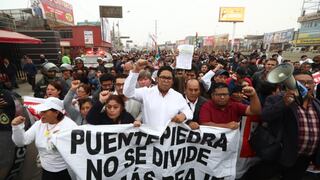 Caso peajes: vecinos protestan y piden anular contrato con Rutas de Lima