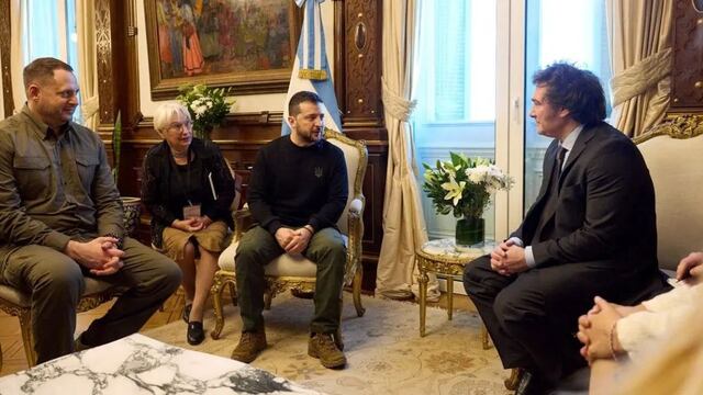 Milei conversó con Zelenski, quien lo invitó a la cumbre de paz por Ucrania en Suiza