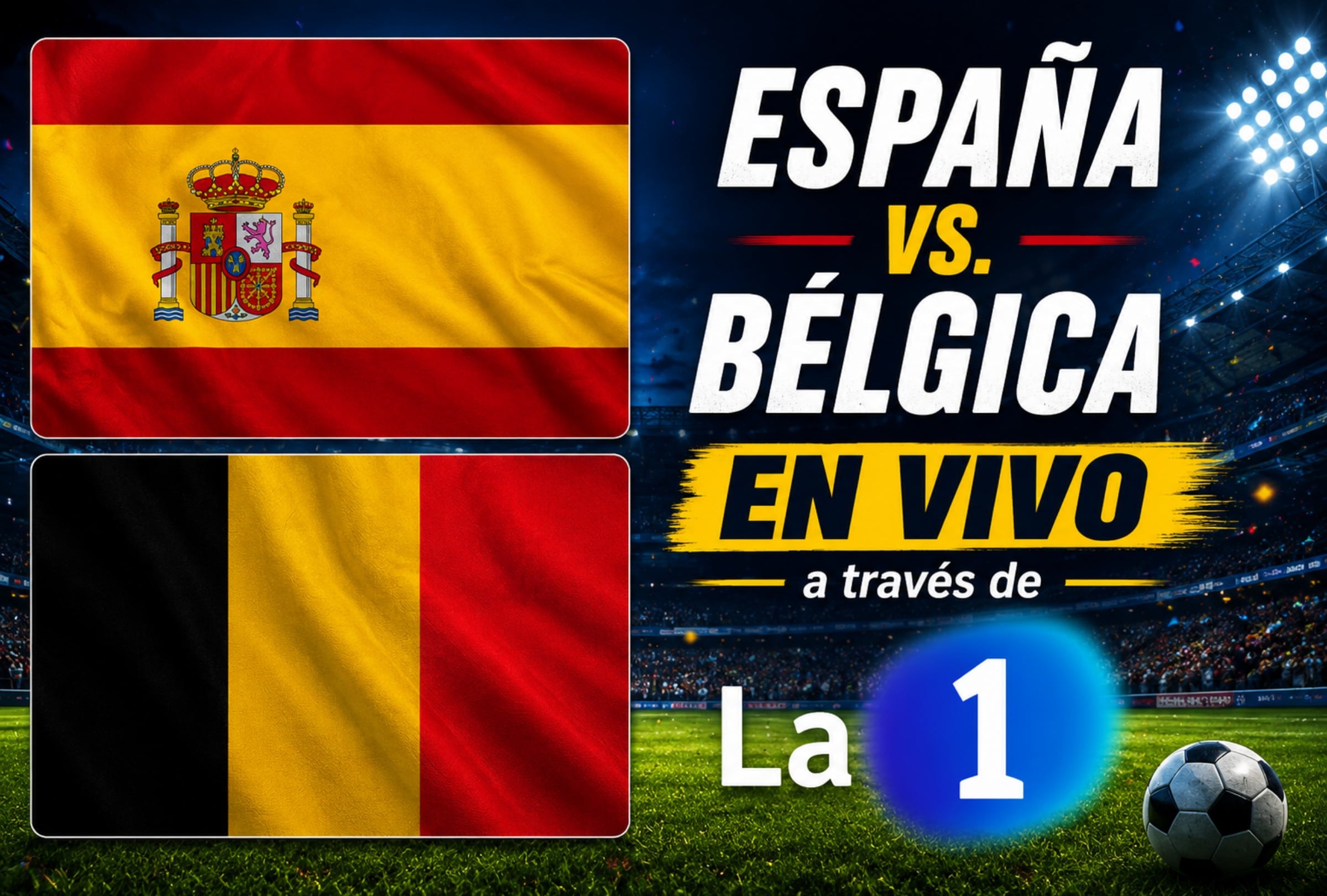 España enfrenta a Bélgica en Los Ángeles este viernes 10 de julio por los cuartos de final del Mundial 2026. (Foto: Imagen creada por El Comercio MAG usando Gemini)