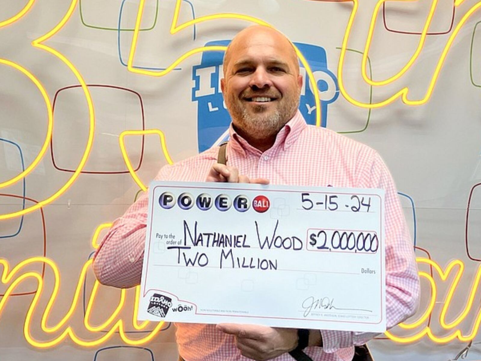 El granjero de Idaho contó lo que hará con el dinero que obtuvo con el Powerball (Foto: Powerball)