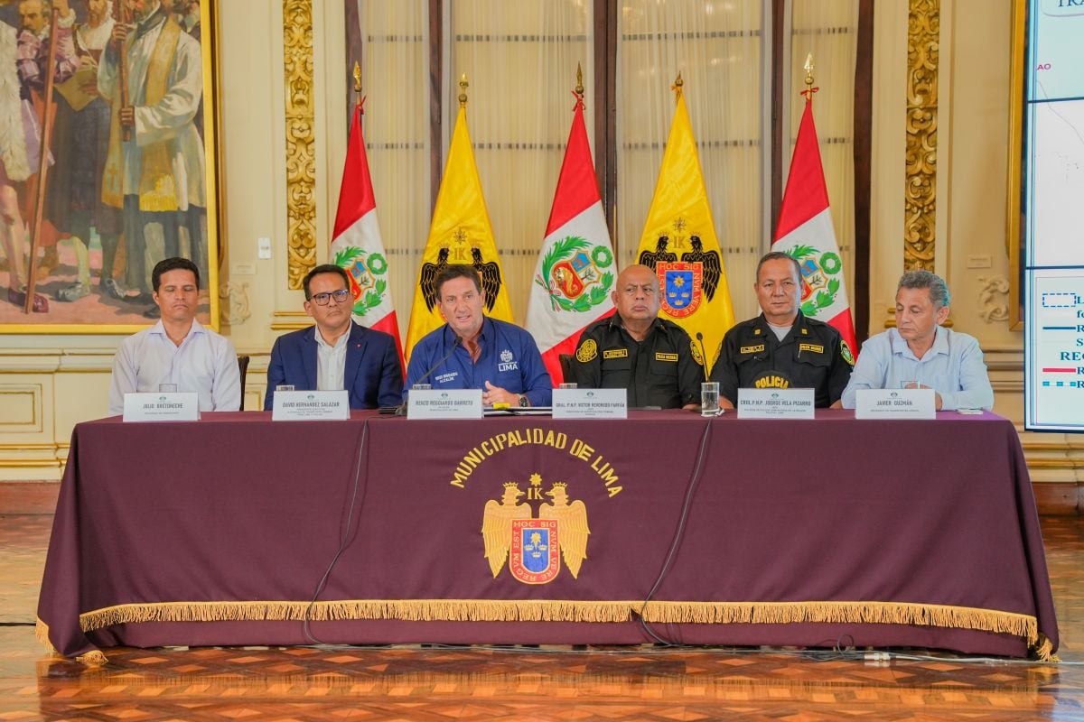 Municipalidad de Lima anunció un corredor seguro con cámaras, drones e iluminación para enfrentar la extorsión en tramos críticos de San Martín de Porres y Los Olivos. Foto: MML.