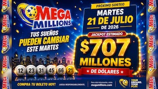Números ganadores del Mega Millions del 21 de julio 2026: mira los resultados del sorteo con jackpot de $707 millones en EE.UU.