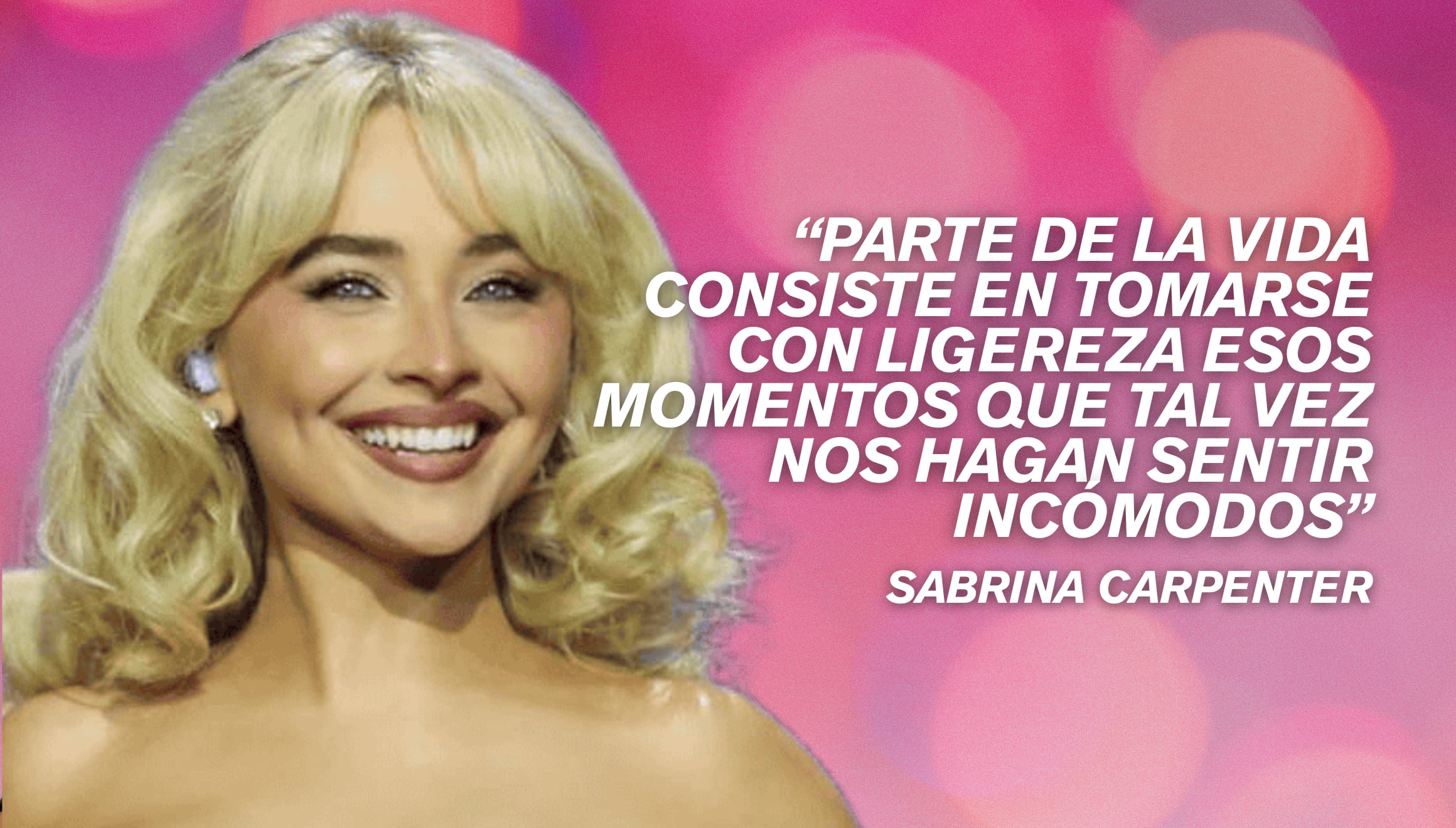 La cantante estadounidense Sabrina Carpenter comparte una reflexión sobre la paciencia y el crecimiento personal. Su frase sobre el paso del tiempo inspira a sus seguidores a superar momentos difíciles con resiliencia y serenidad. | Crédito: @sabrinacarpenter / Instagram / Composición Gestión Mix