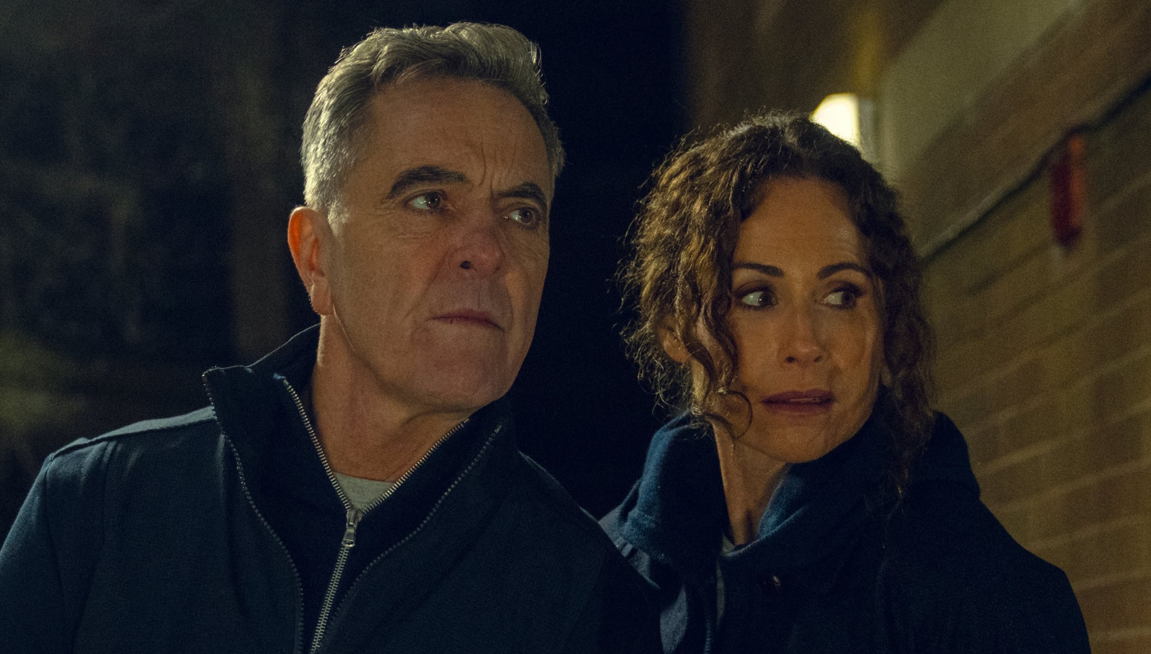 James Nesbitt como Simon y Minnie Driver como Ingrid Greene en una escena de la serie "Run Away" (Foto: Netflix)