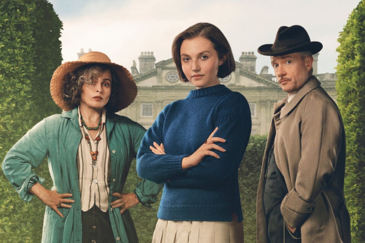 Mia McKenna-Bruce, Helena Bonham Carter y Martin Freeman lideran el elenco principal de “Agatha Christie: Las Siete Esferas” (Foto: Netflix)