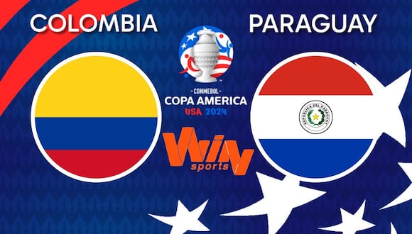 Transmisión oficial vía Win Sports ara seguir el partido Colombia vs. Paraguay por el grupo D de la Copa América 2024. | Crédito: Canva / Composición Mix