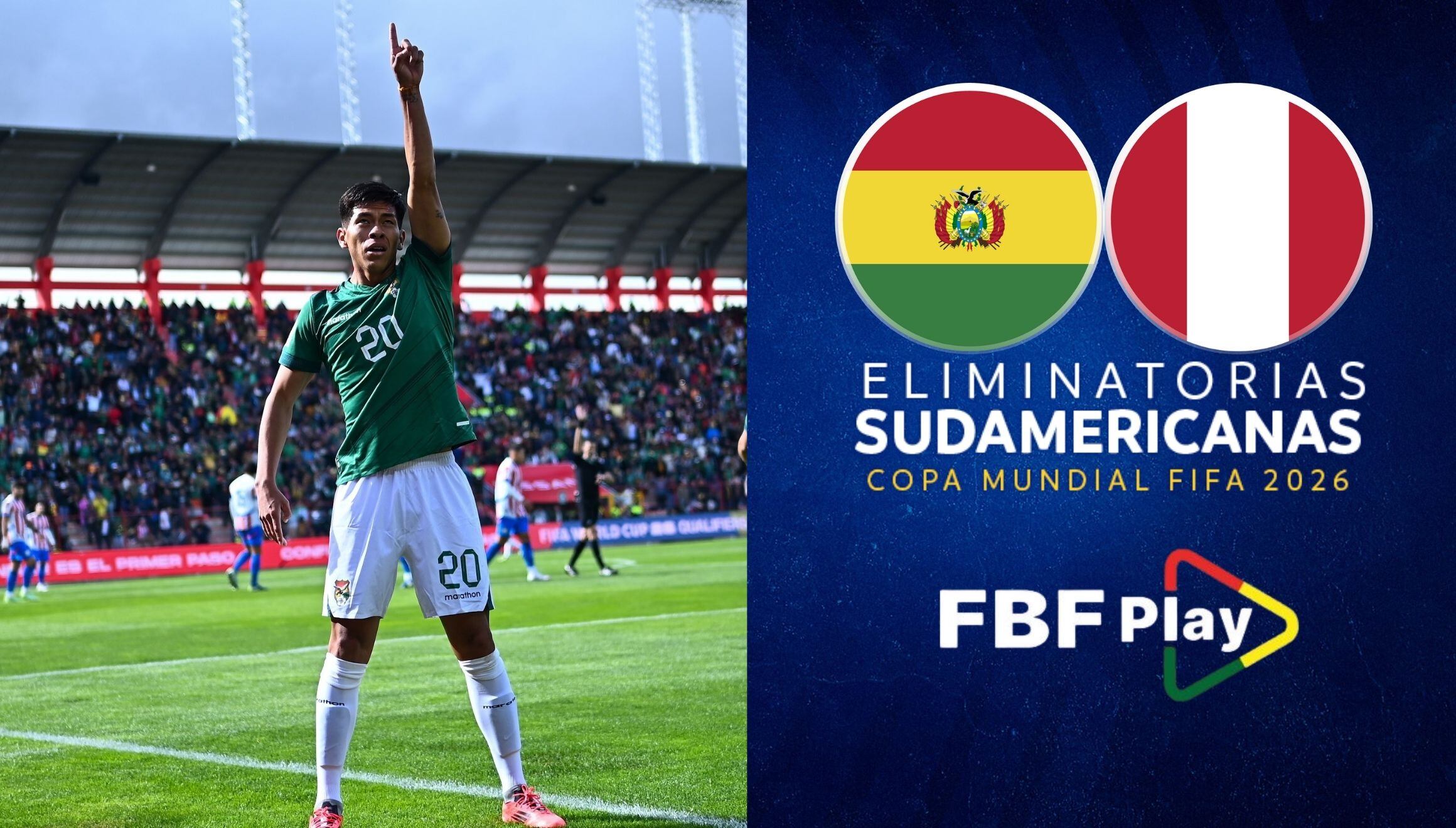Los juegos de La Verde en las Eliminatorias Conmebol 2026 son transmitidos por FBF Play | Crédito: @laverde_fbf / Instagram / Composición Gestión Mix