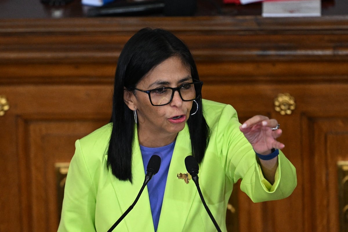 Rodríguez cuestiona vínculos de opositores con EE.UU. tras ataque militar (Federico PARRA / AFP)