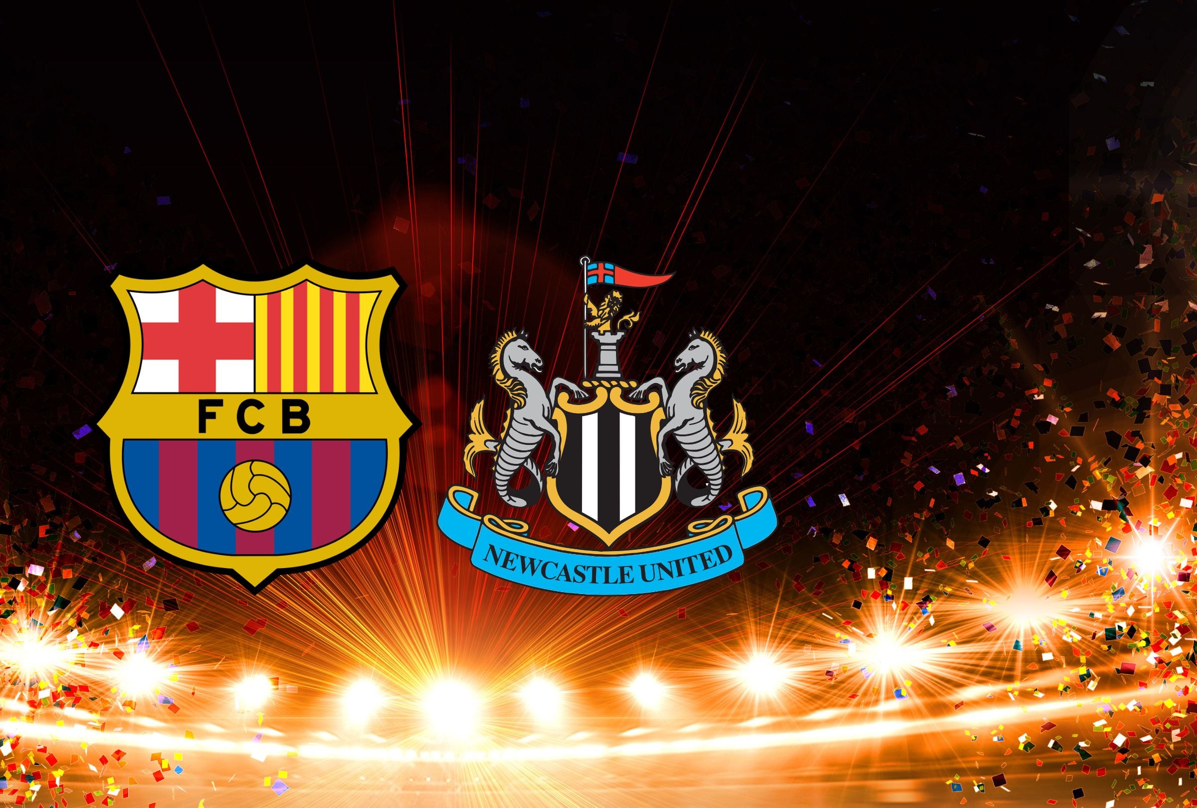 El partido FC Barcelona vs. Newcastle United promete ser intenso de principio a fin. (Foto: Composición Gestión Mix)
