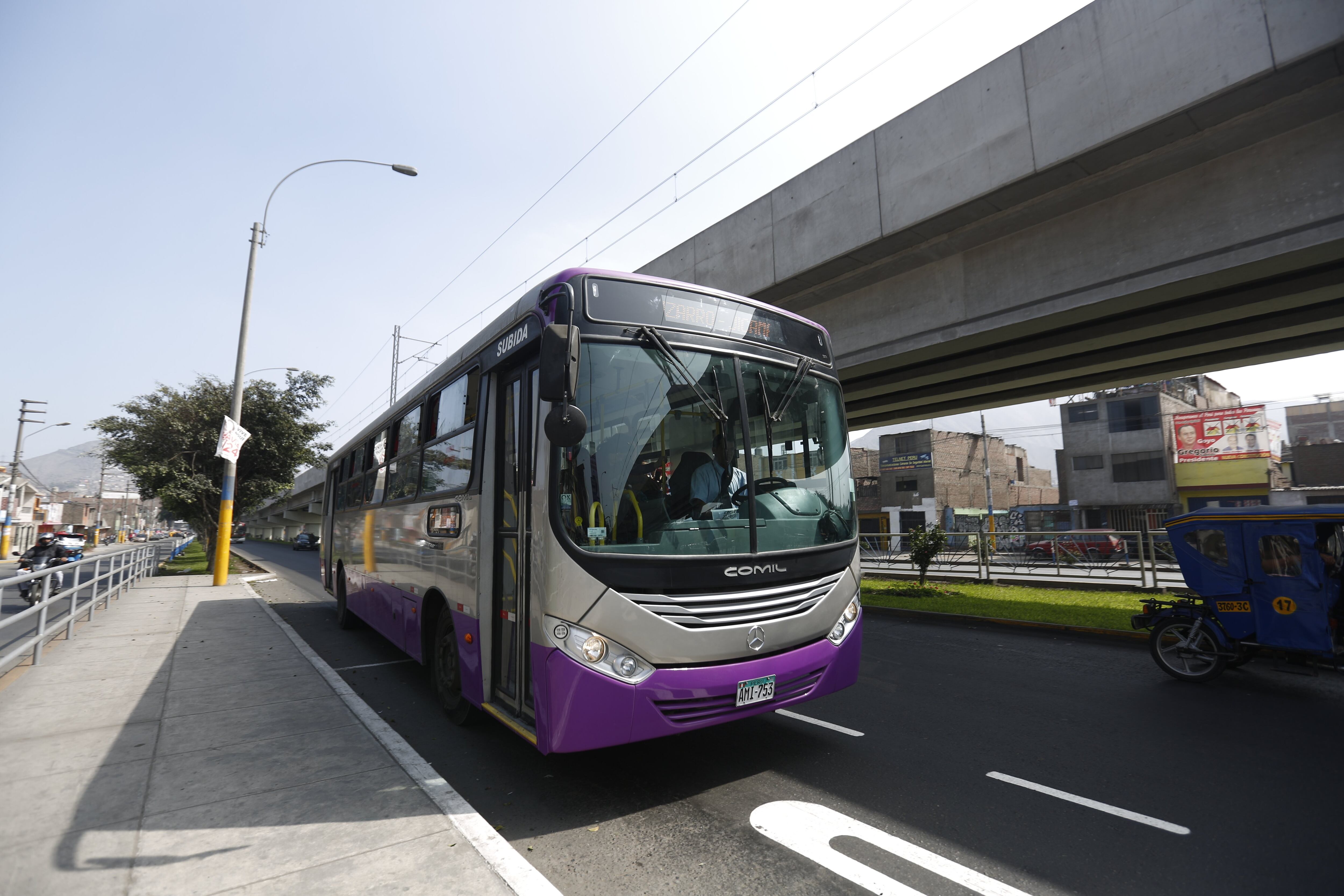 Flota de buses del corredor Morado dejará de operar el próximo mes de marzo debido a millonaria deuda. (Foto: GEC)