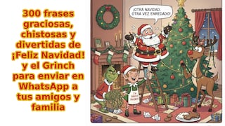 🎅 325 frases divertidas de ¡Feliz Navidad! — tarjetas con imágenes de Nochebuena y del Grinch para enviar en WhatsApp
