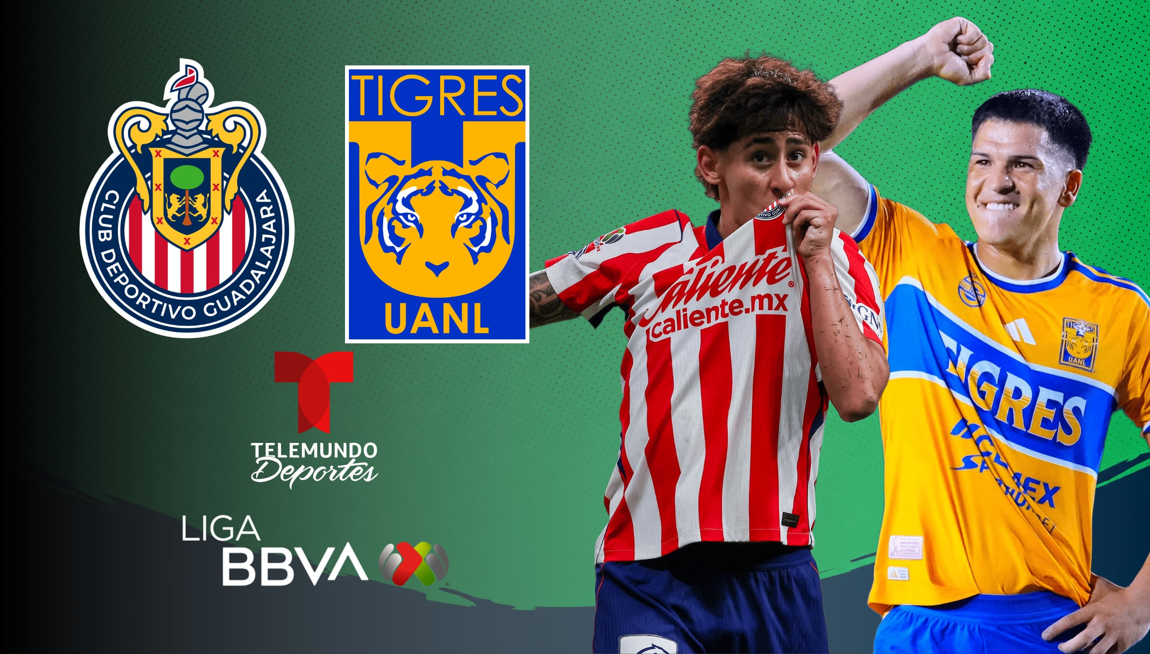 Telemundo Deportes EN VIVO por Internet - dónde ver partido Chivas de Guadalajara vs. Tigres UANL en TV abierta y Fútbol Online en EE.UU.