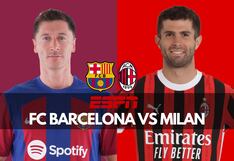 ESPN transmitió Barcelona 2(3)-2(4) Milan por TV y Streaming Online