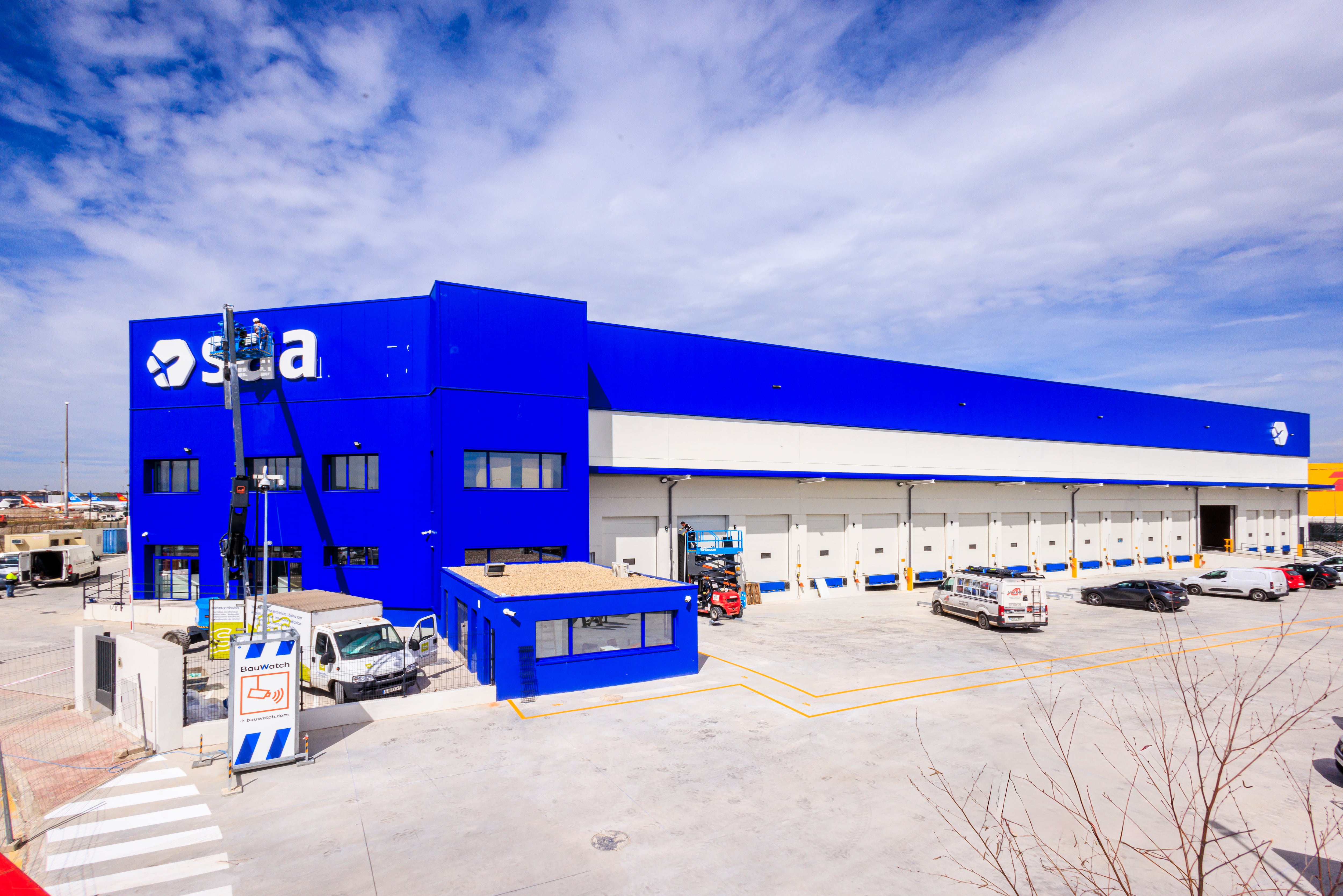 Terminal de carga de SAASA en el aeropuerto Madrid-Barajas, una infraestructura de más de 6,000 m2. Foto: Grupo Andino