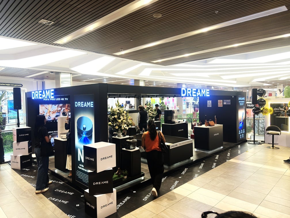 Dreame decidió inaugurar su primer punto de experiencia física en Perú, ubicado en el segundo nivel del sector Barrio Jockey del reconocido centro comercial Jockey Plaza. (Foto: Difusión)