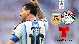Telemundo Deportes transmitió Argentina 3-2 Egipto desde EE.UU. por el Mundial de Fútbol 2026