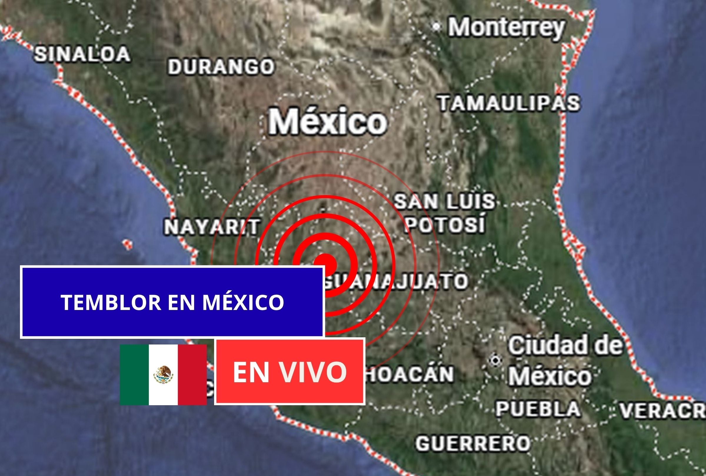 Sigue el reporte oficial del Servicio Sismológico Nacional (SSN) sobre los últimos temblores registrados en México hoy, sábado 01 de agosto de 2026. (Imagen creada con foto de Google Maps para Gestión Mix)