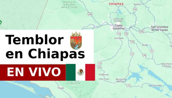 Últimas noticias sobre los sismos en Chiapas hoy con el lugar del epicentro y grado de magnitud, según el reporte oficial del Servicio Sismológico Nacional (SSN). (Foto: Google Maps)