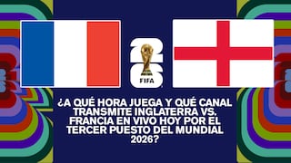 ¿A qué hora juega y qué canal transmite Inglaterra vs. Francia por el tercer puesto del Mundial 2026?