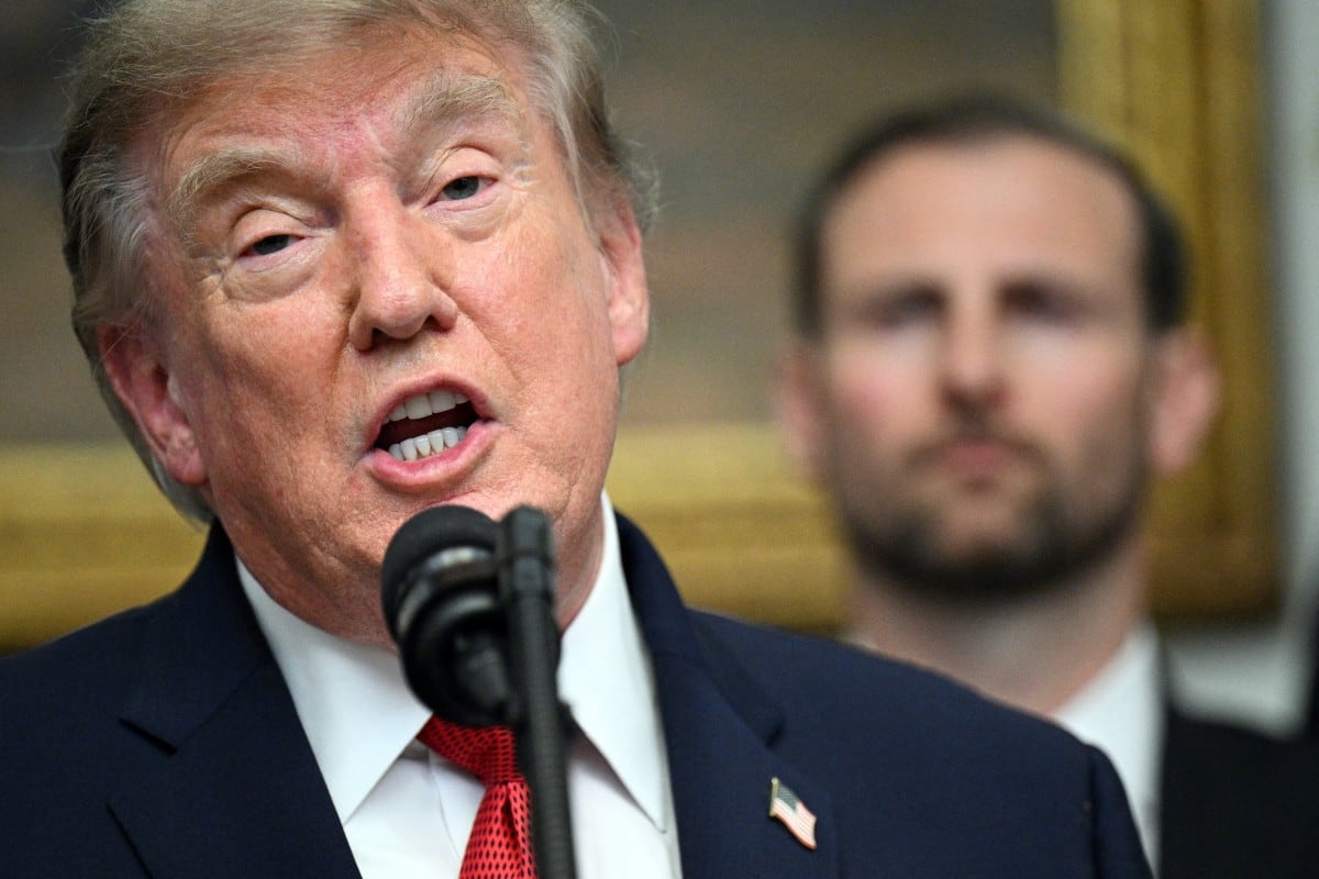 Trump anunció que la “operación económica” contra Irán sería “aplastante”. (Jim WATSON / AFP)