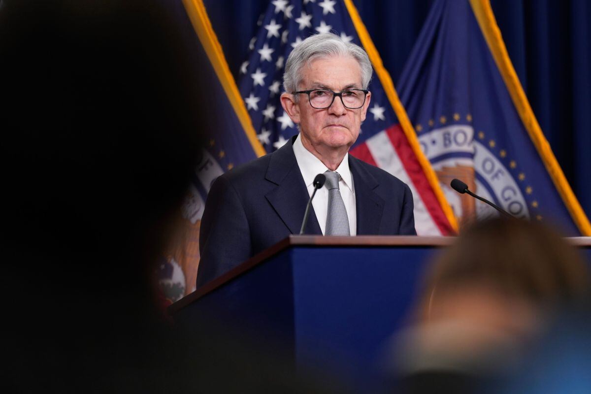 Jerome Powell, chairman of the US Federal Reserve, during a news conference following a Federal Open Market Committee (FOMC) meeting in Washington, DC, US, on Wednesday, Nov. 1, 2023. Photographer: Al Drago/Bloomberg