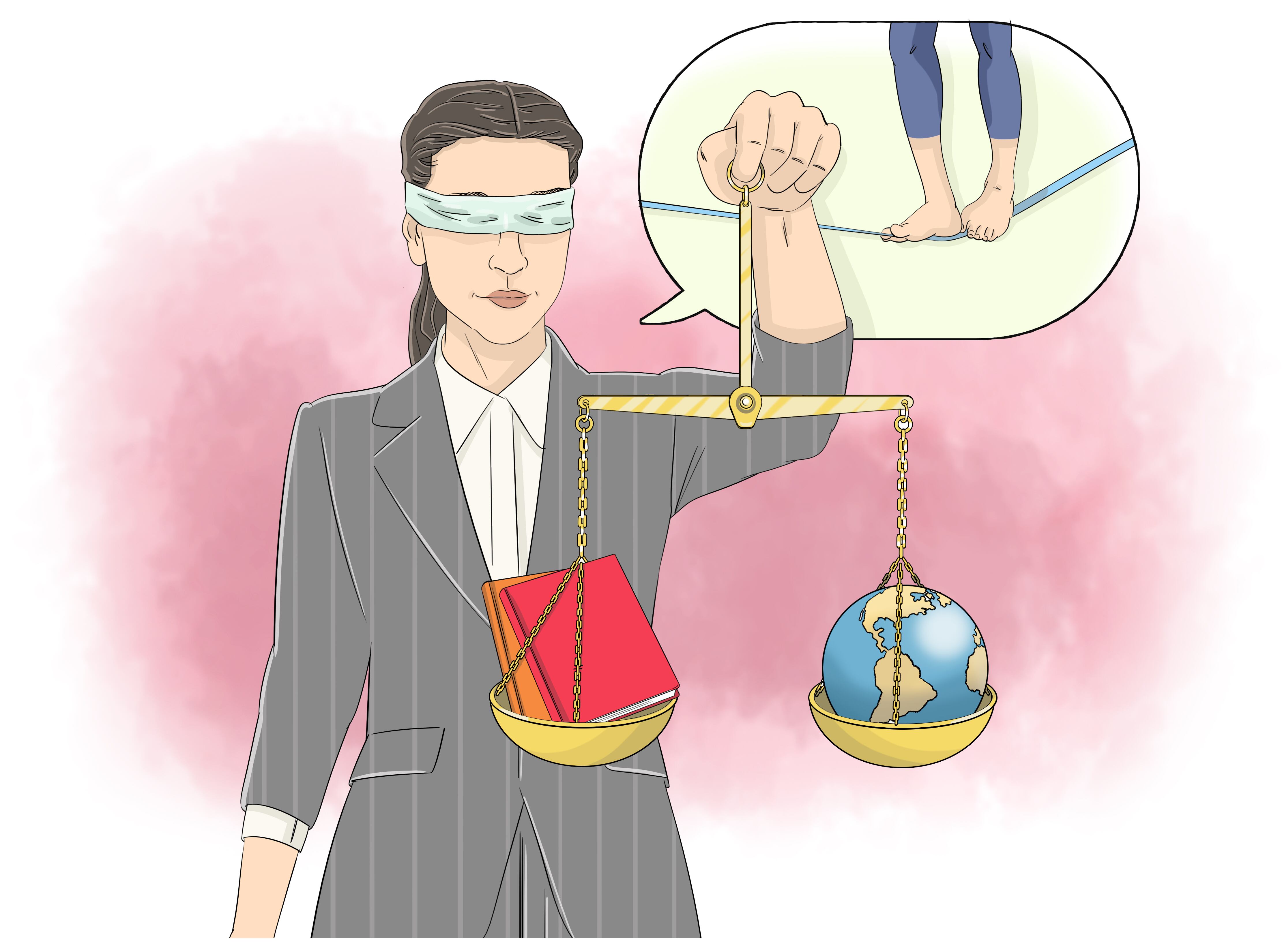 "Equilibrio y balance: el primero se centra en la gestión externa de nuestras responsabilidades y el segundo se refiere a la capacidad interna de mantener la calma". (Ilustración: Lavida)