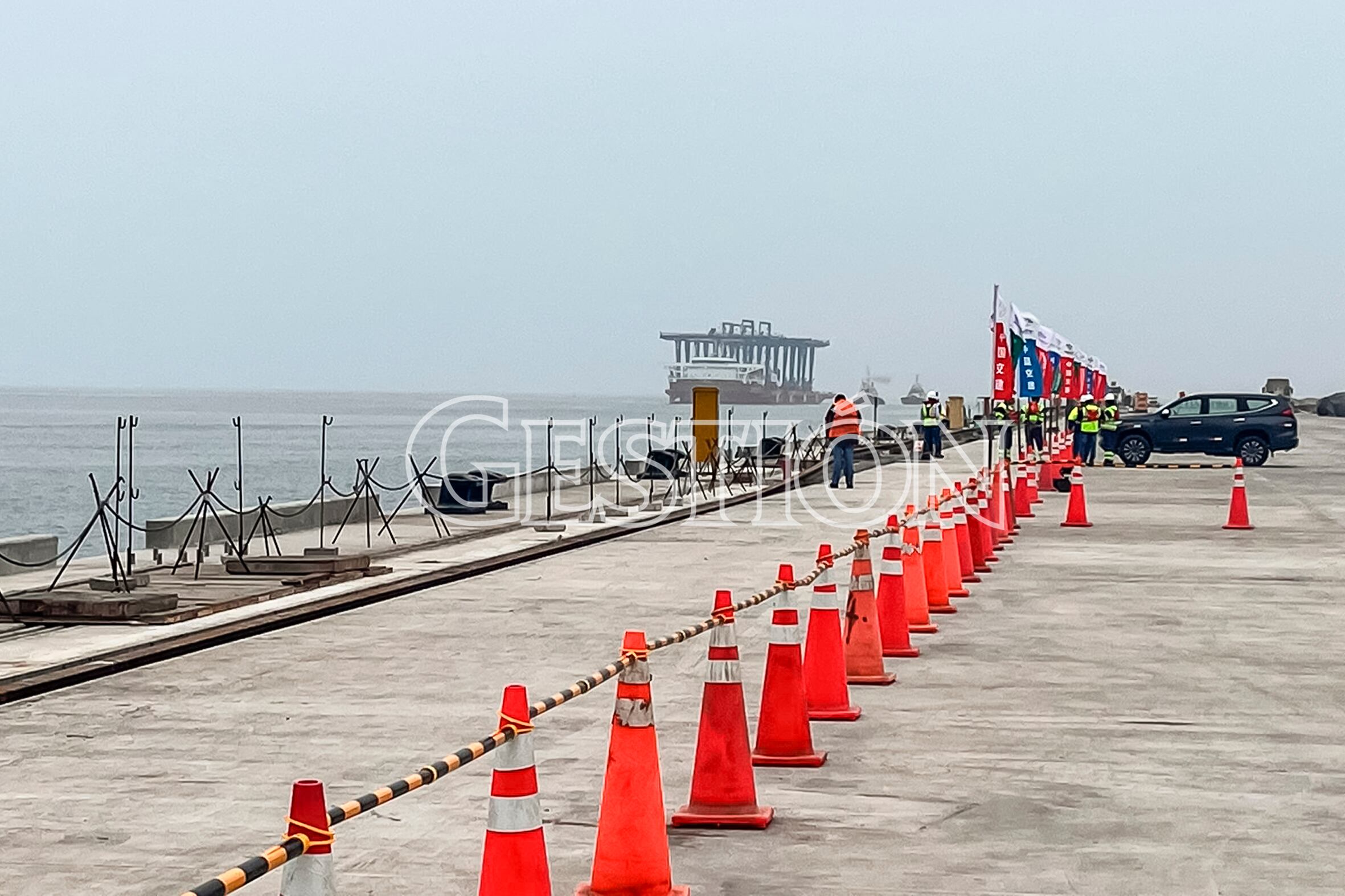 Llegada de grúas al puerto de Chancay. Fuente: Difusión.