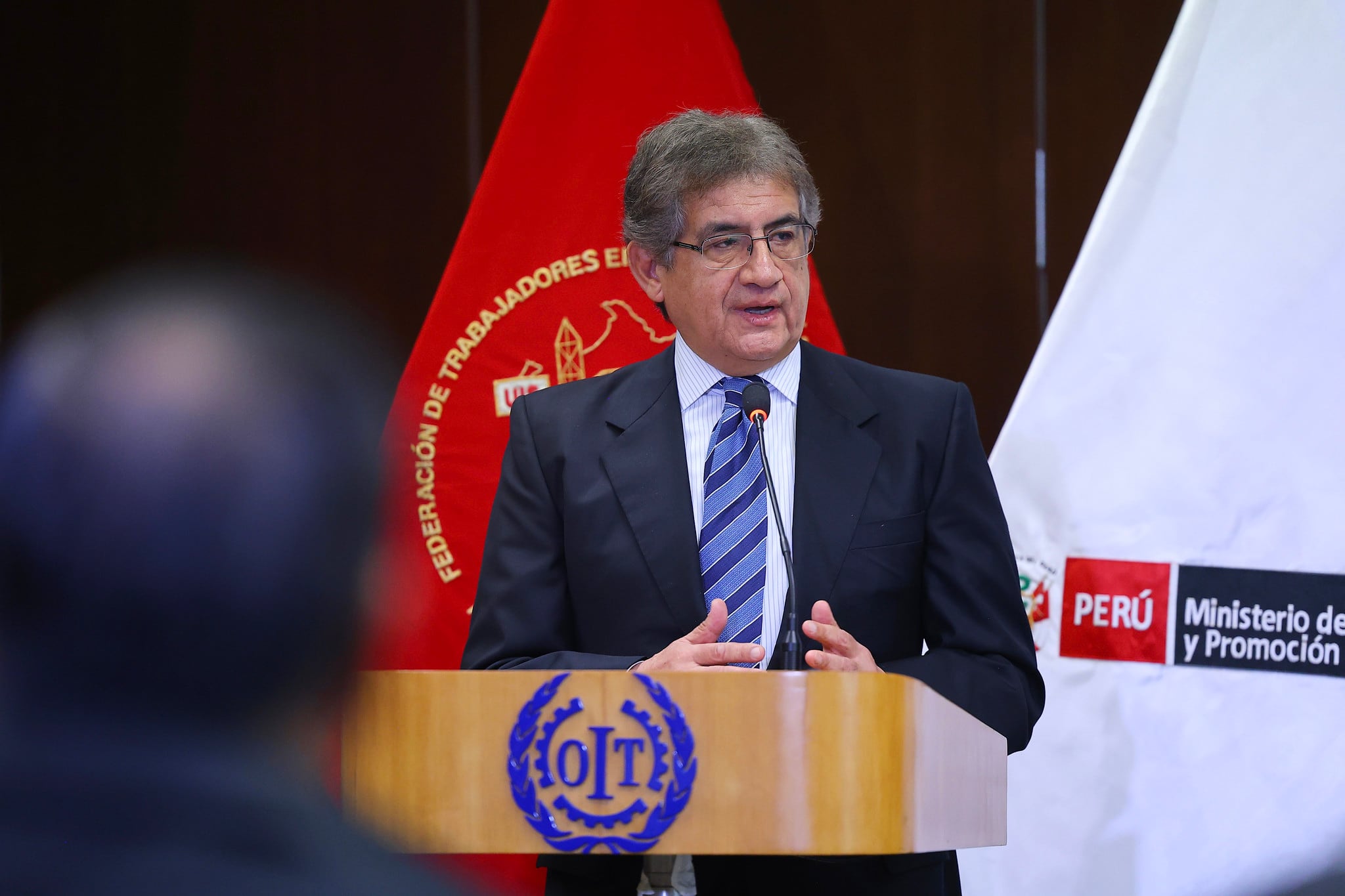 El convenio entre CAPECO y la FTCCP incluye medidas de seguridad y salud laboral, prevención de riesgos y capacitación. Foto: MTPE