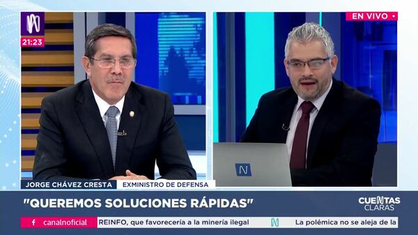 Entrevista a Jorge Chávez Cresta en el programa Cuentas Claras. Foto: Captura Canal N.