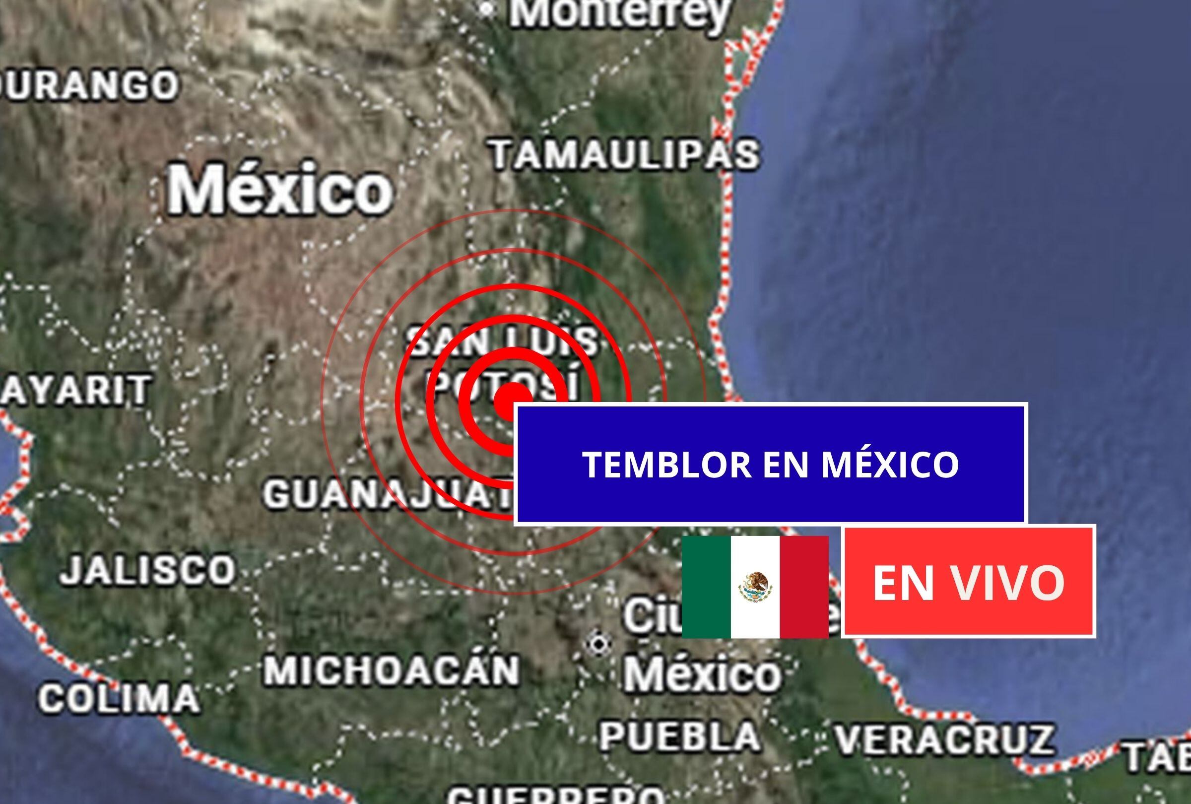 Sigue el reporte oficial del Servicio Sismológico Nacional (SSN) sobre los últimos temblores registrados en México hoy, miércoles 9 de septiembre de 2026. (Imagen creada con foto de Google Maps para Gestión Mix)