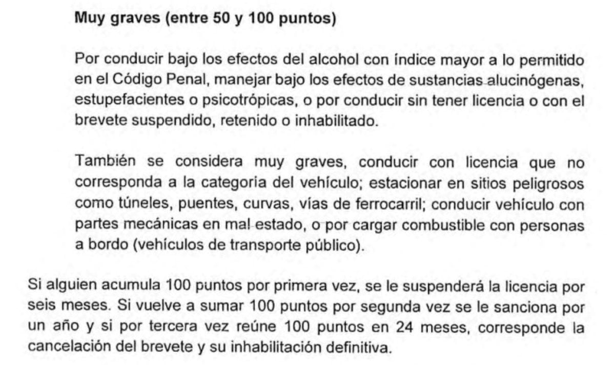 Infracciones muy graves. Foto: Congreso.