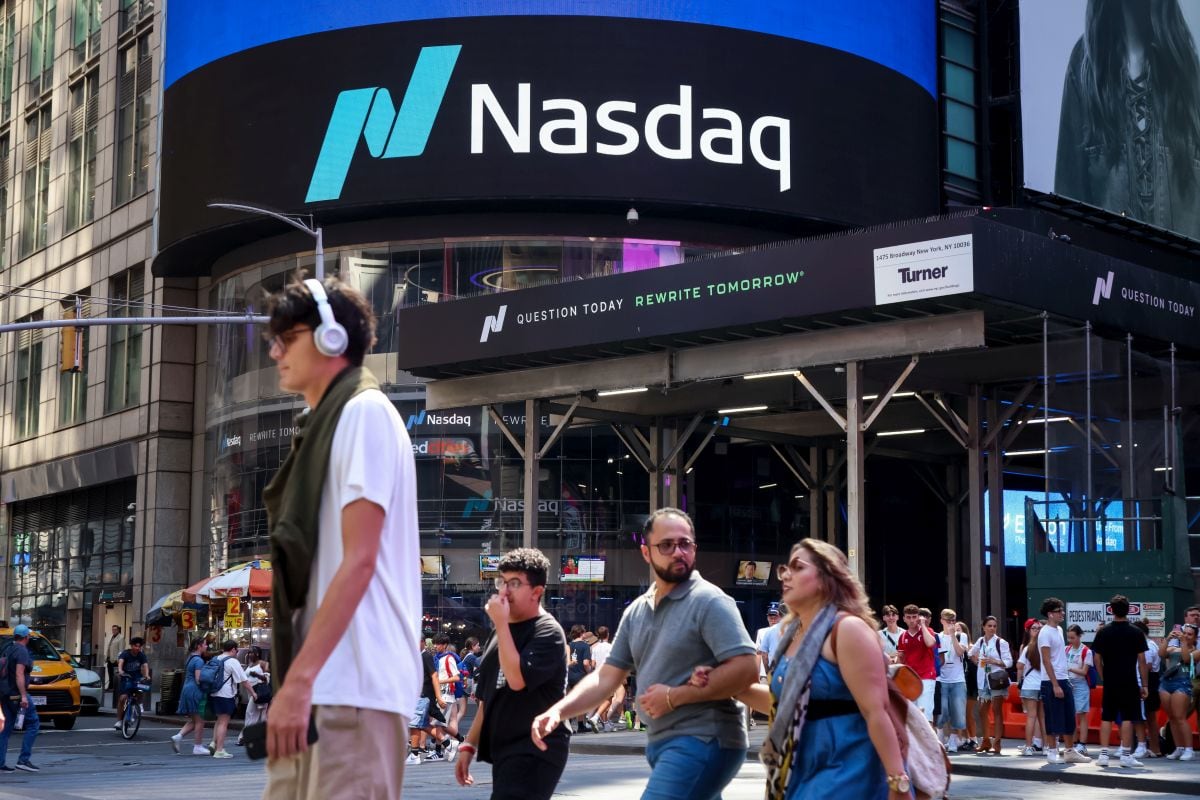 The Nasdaq MarketSite in New York. Photographer: Michael Nagle/Bloomberg