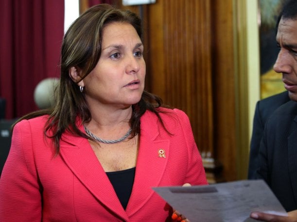 Marisol Pérez Tello anunció que su agrupación "Lo Justo" participará en una alianza con el partido "Primero la Gente" de cara a las elecciones del 2026 . (Foto: Andina)