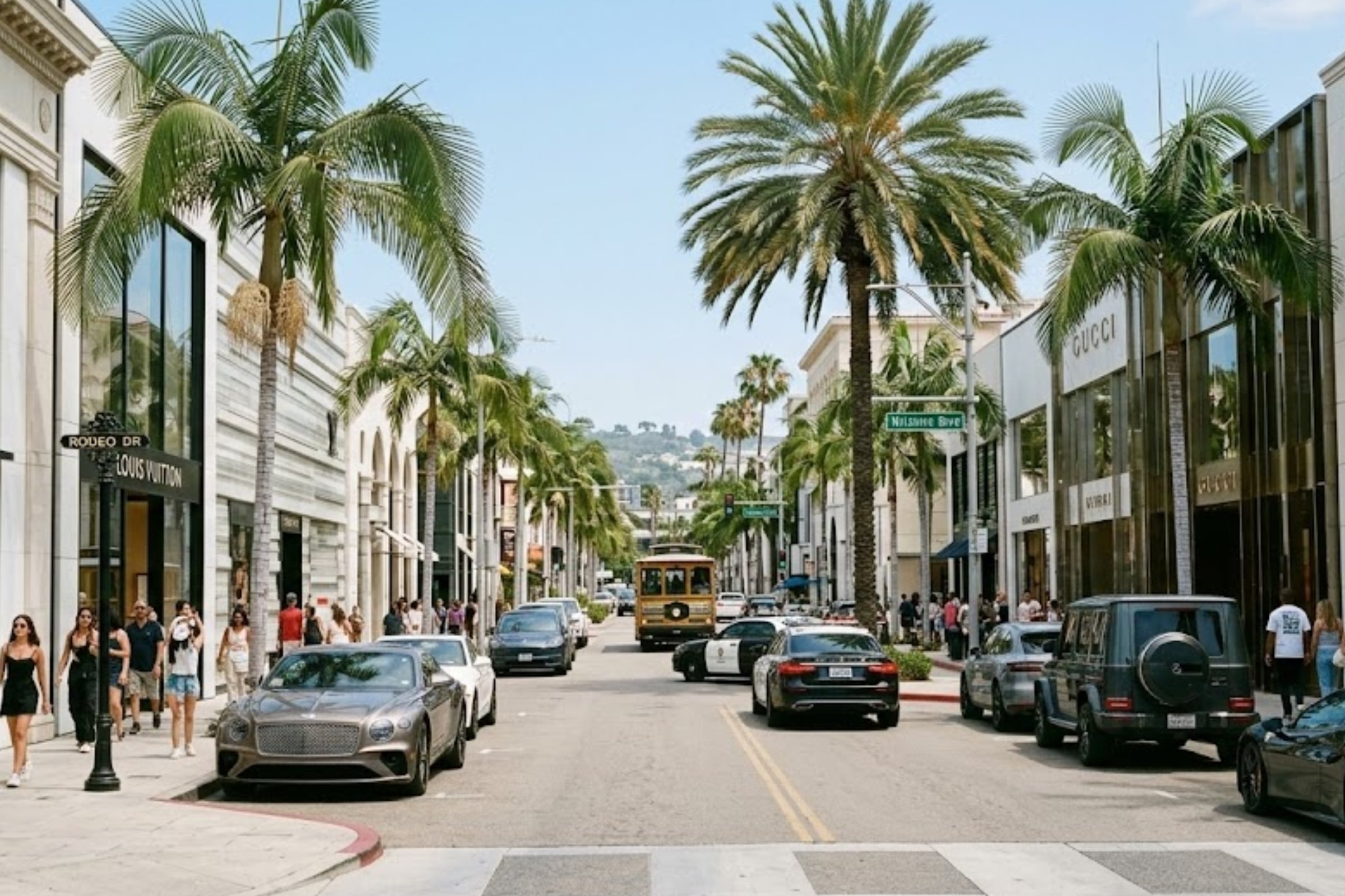 En Beverly Hills habitan las celebridades más influyentes de la música actual. (Crédito: Imagen referencial creada por El Comercio MAG usando la IA de Gemini)