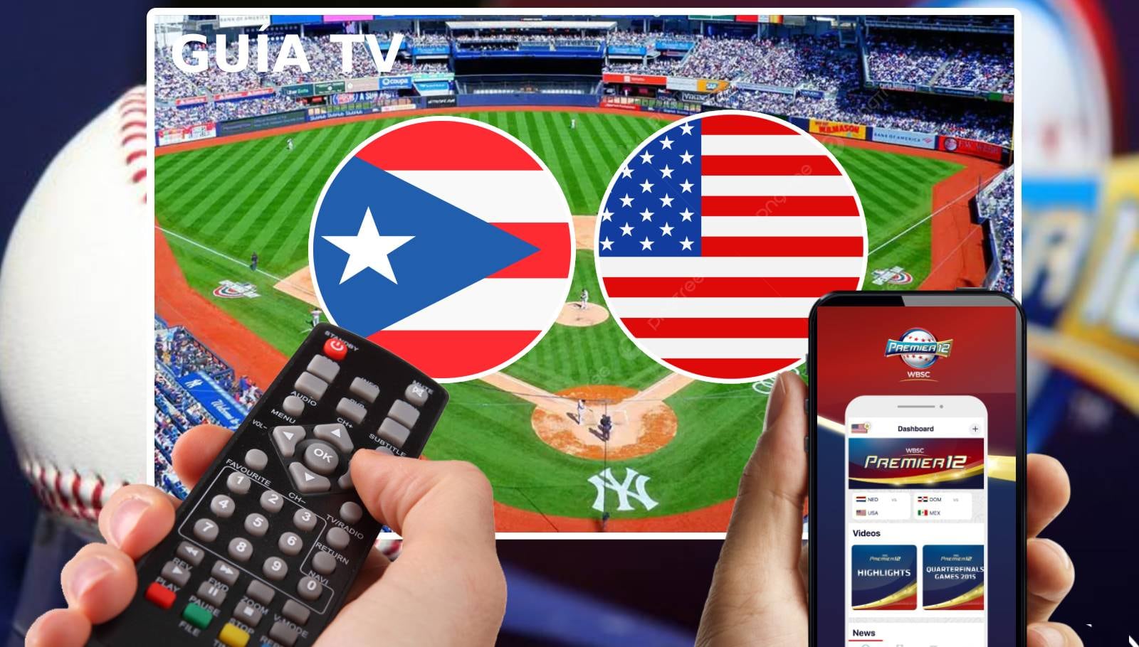 Horarios y canales de televisión para seguir el juego entre Puerto Rico y Estados Unidos este sábado 9 de noviembre por la primera jornada del Grupo A de la Premier 12 2024 (Foto: gestion.pe / Noé Yactayo)