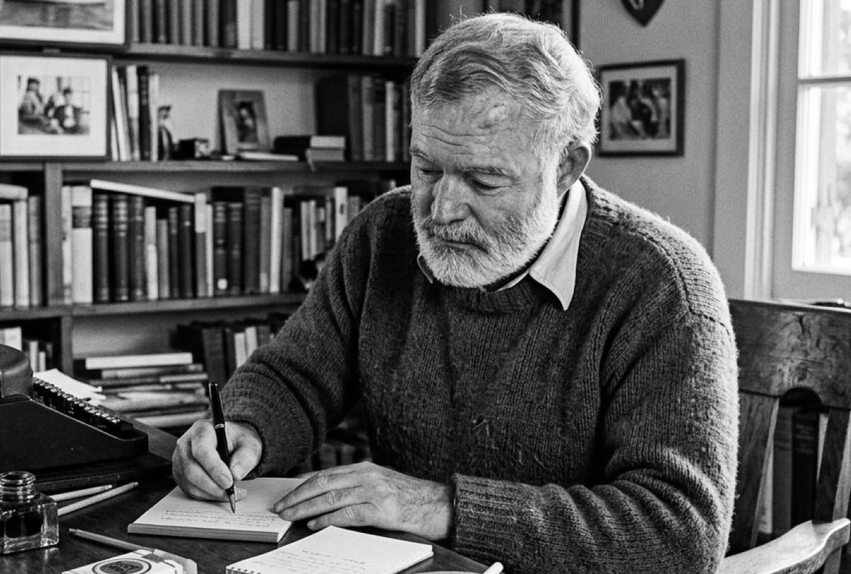 Ernest Hemingway es considerado uno de los escritores más influyentes de la literatura del siglo XX. | Crédito: Imagen creada por El Comercio MAG usando Gemini
