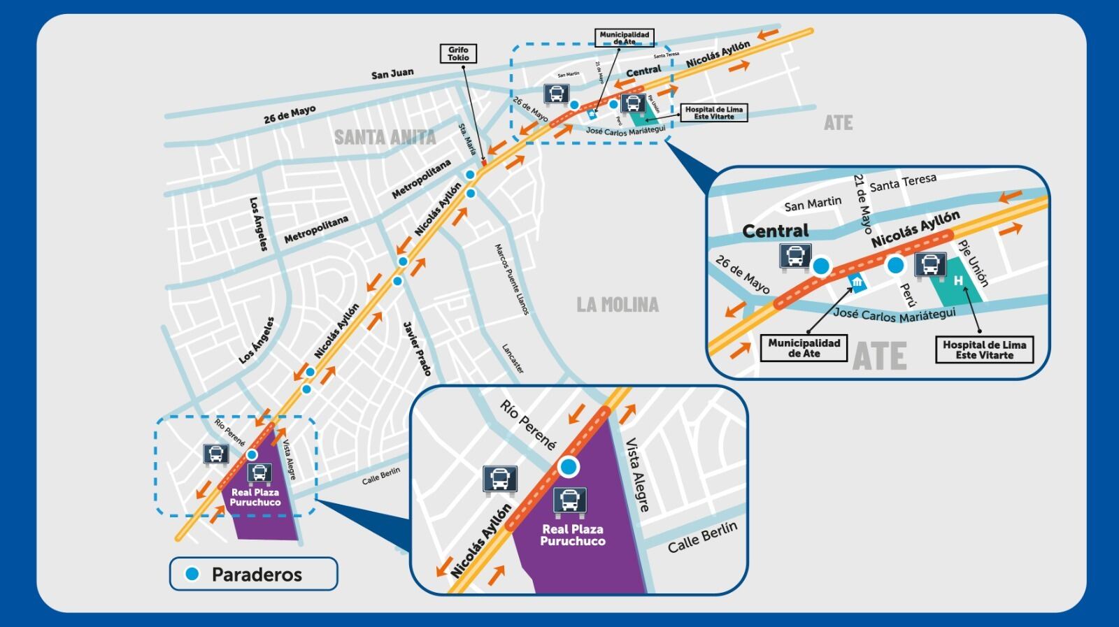 Mapa Carretera Central
