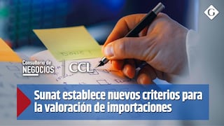 Sunat establece nuevos criterios para la valoración de importaciones