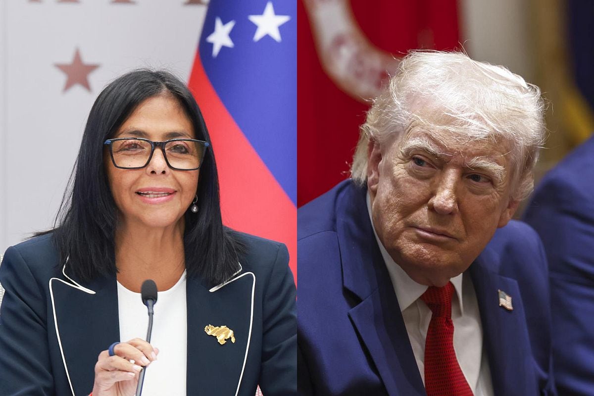 Gobierno de Trump habría pedido frenar pesquisas contra Delcy Rodríguez. Foto: EFE.