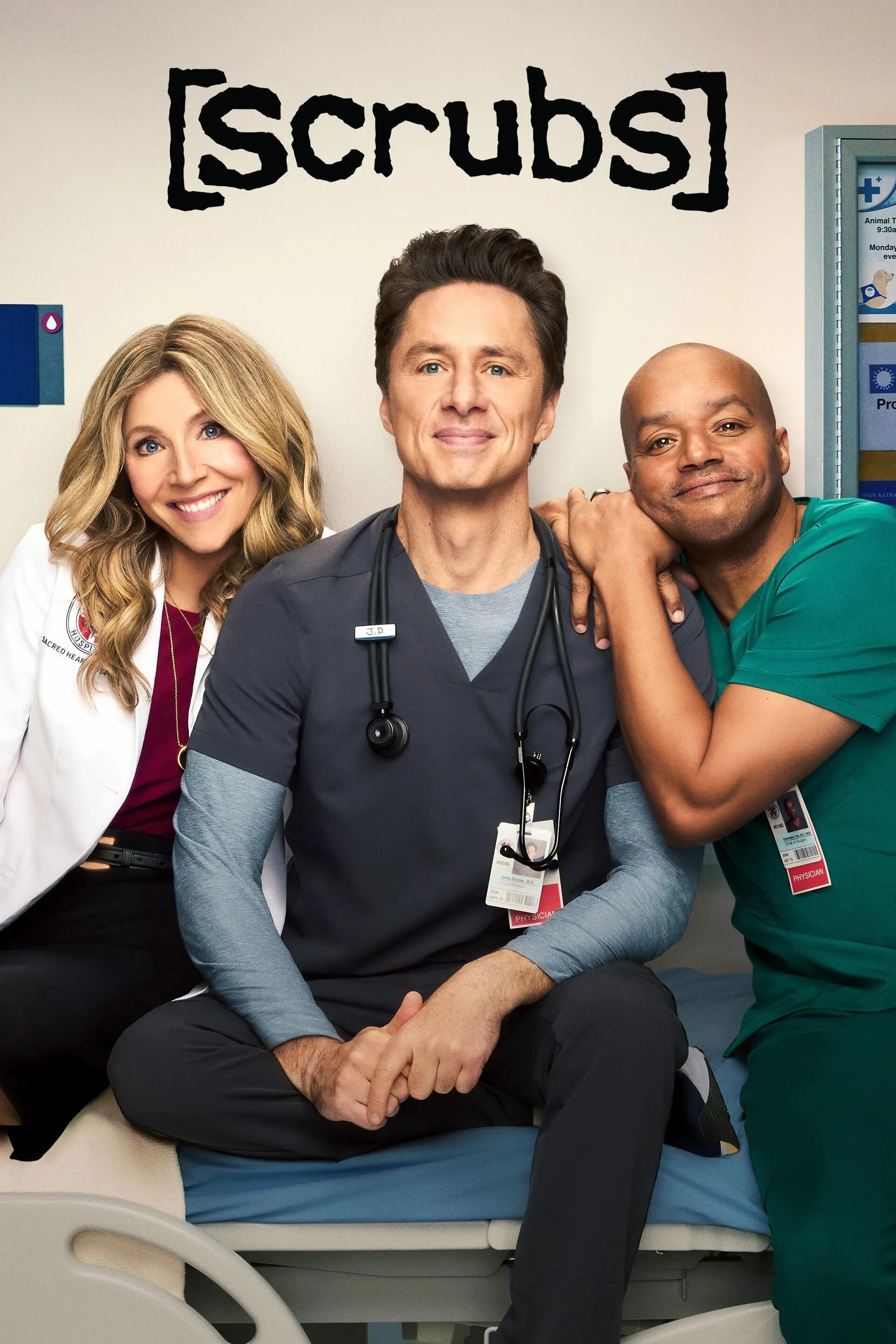 El póster de la temporada 10 de "Scrubs", la serie que regresa a las pantallas tras 16 años de ausencia (Foto: ABC)