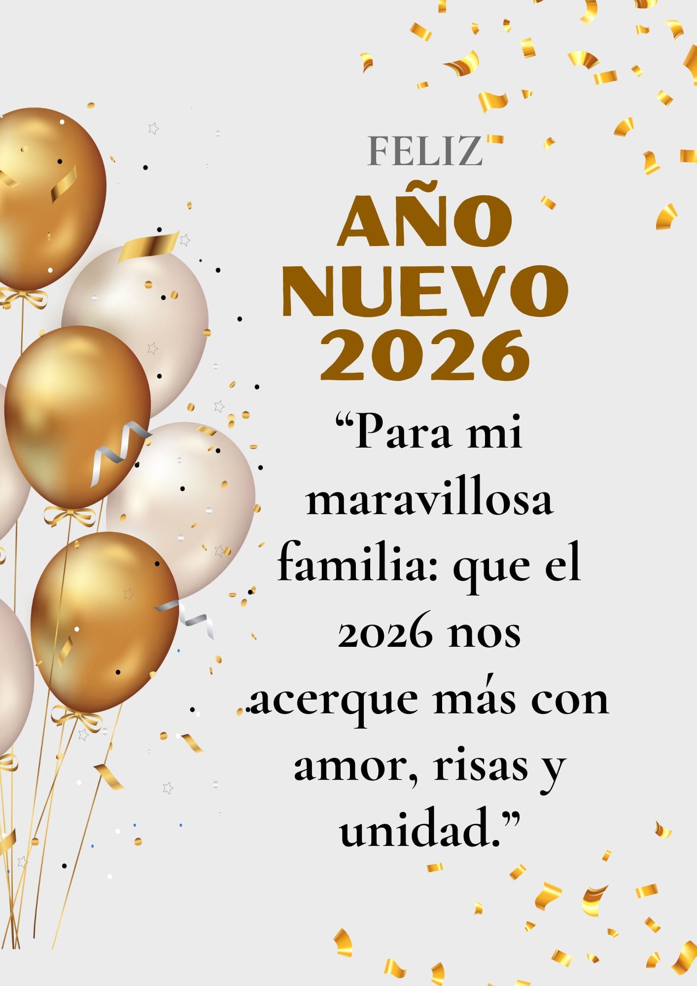 ESTADOS UNIDOS, 31/12/2025.- ¡Que el 2026 sea tranquilo, alegre y lleno de buenos recuerdos para la Familia! FOTO DE CANVA.COM