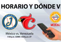 ¿A qué hora juega y canales TV para ver, México vs. Venezuela por la Serie del Caribe?