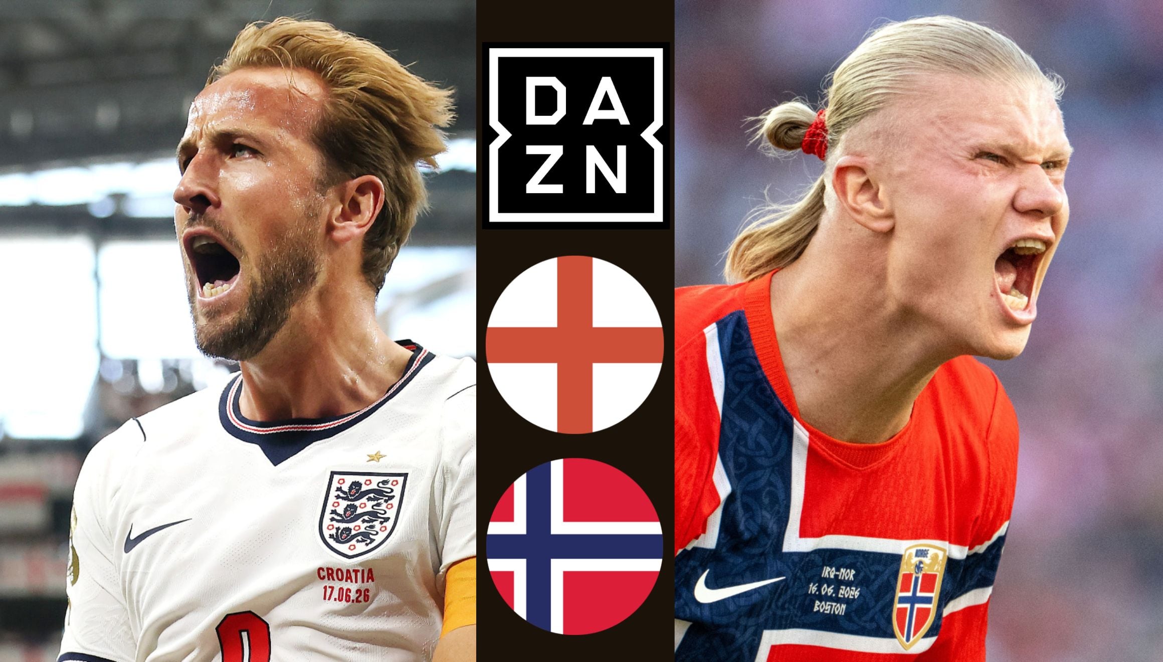 DAZN Mundial transmite el partido Inglaterra vs. Noruega EN DIRECTO por televisión y streaming online por cuartos de final de la Copa Mundial 2026. (Foto: Composición Gestión Mix)