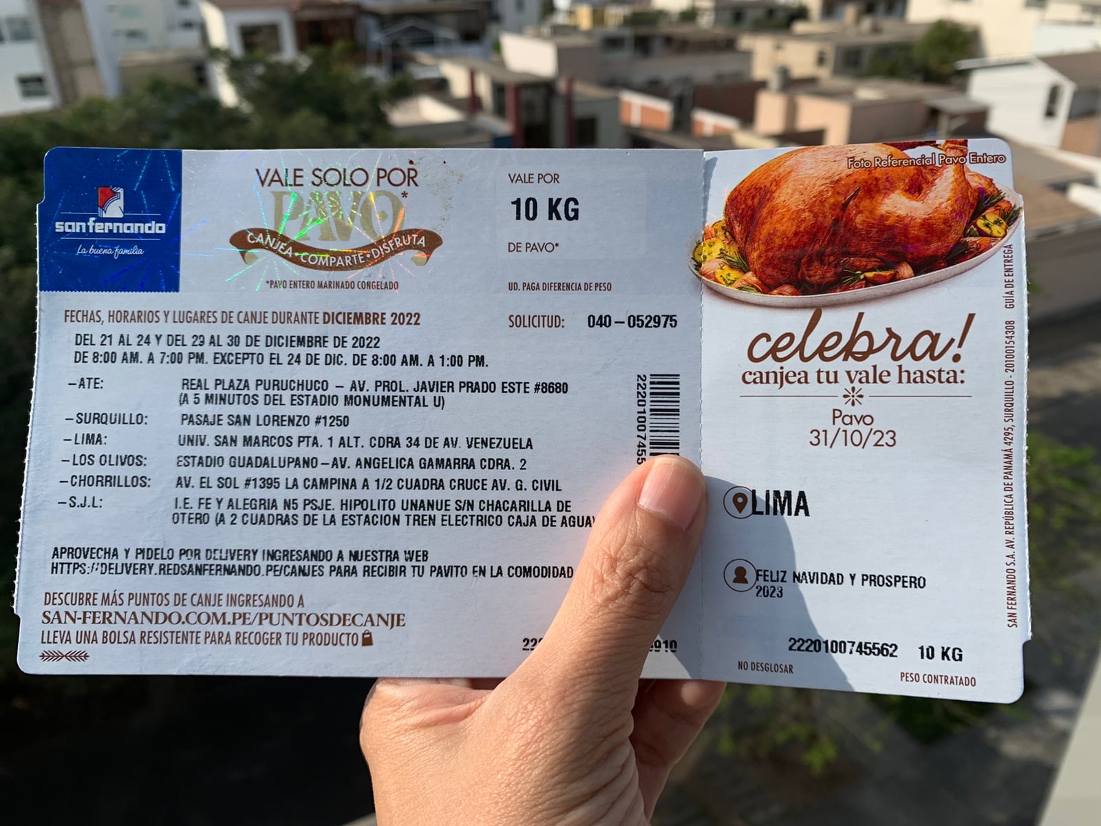 La campaña de vales representa alrededor del 75% del negocio de pavo entero de San Fernando, mientras que la campaña shopper concentra el 25% restante. Foto: Andina