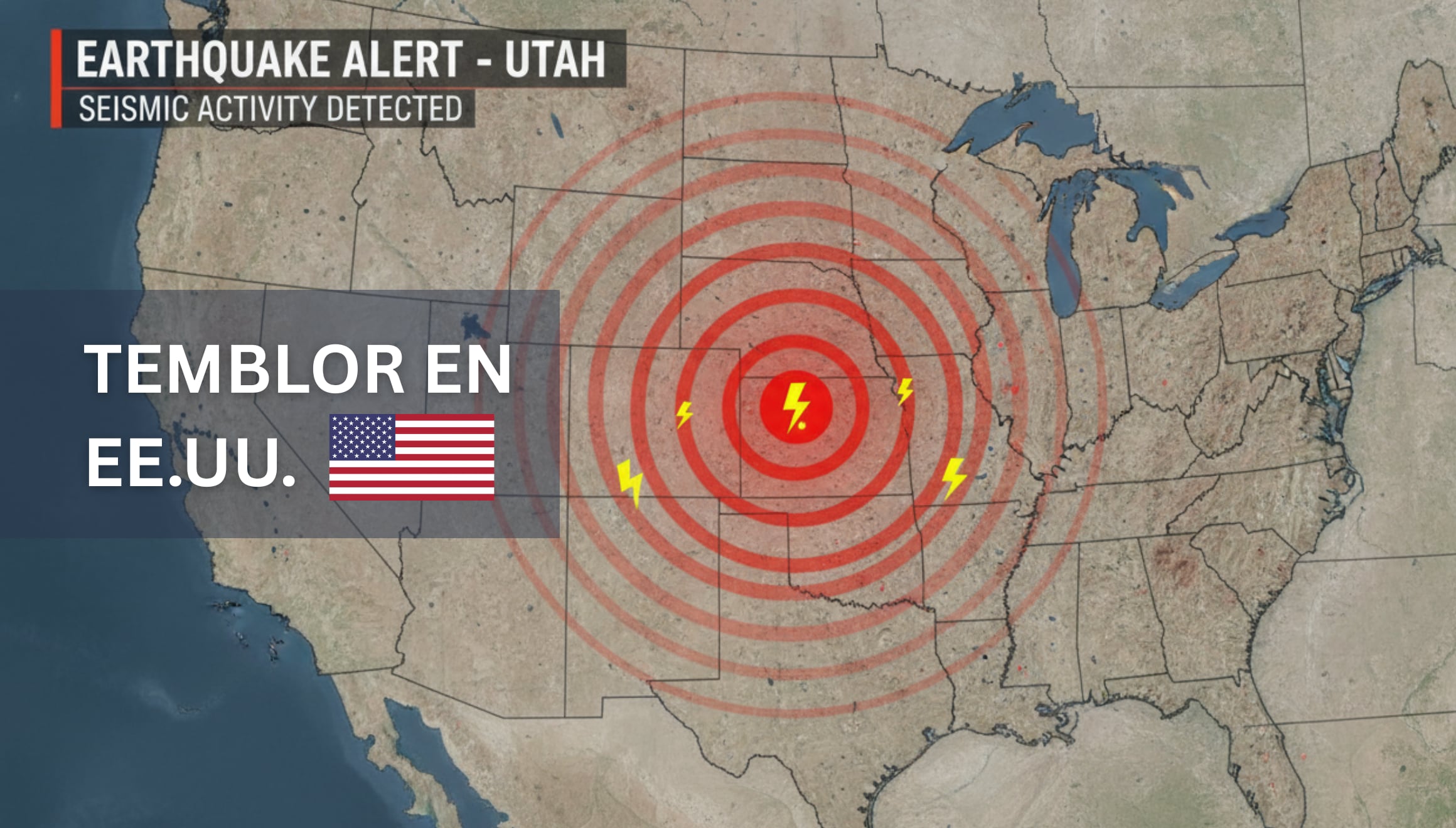 Registro oficial del USGS sobre movimientos telúricos. Siga la cobertura del temblor en EE.UU. en vivo hoy, 01 y 02 de julio 2026, con la hora exacta, magnitud y epicentro del sismo en zonas clave como California y Nueva York. | Imagen creada por Gestión Mix utilizando la IA de Gemini / Composición GEC
