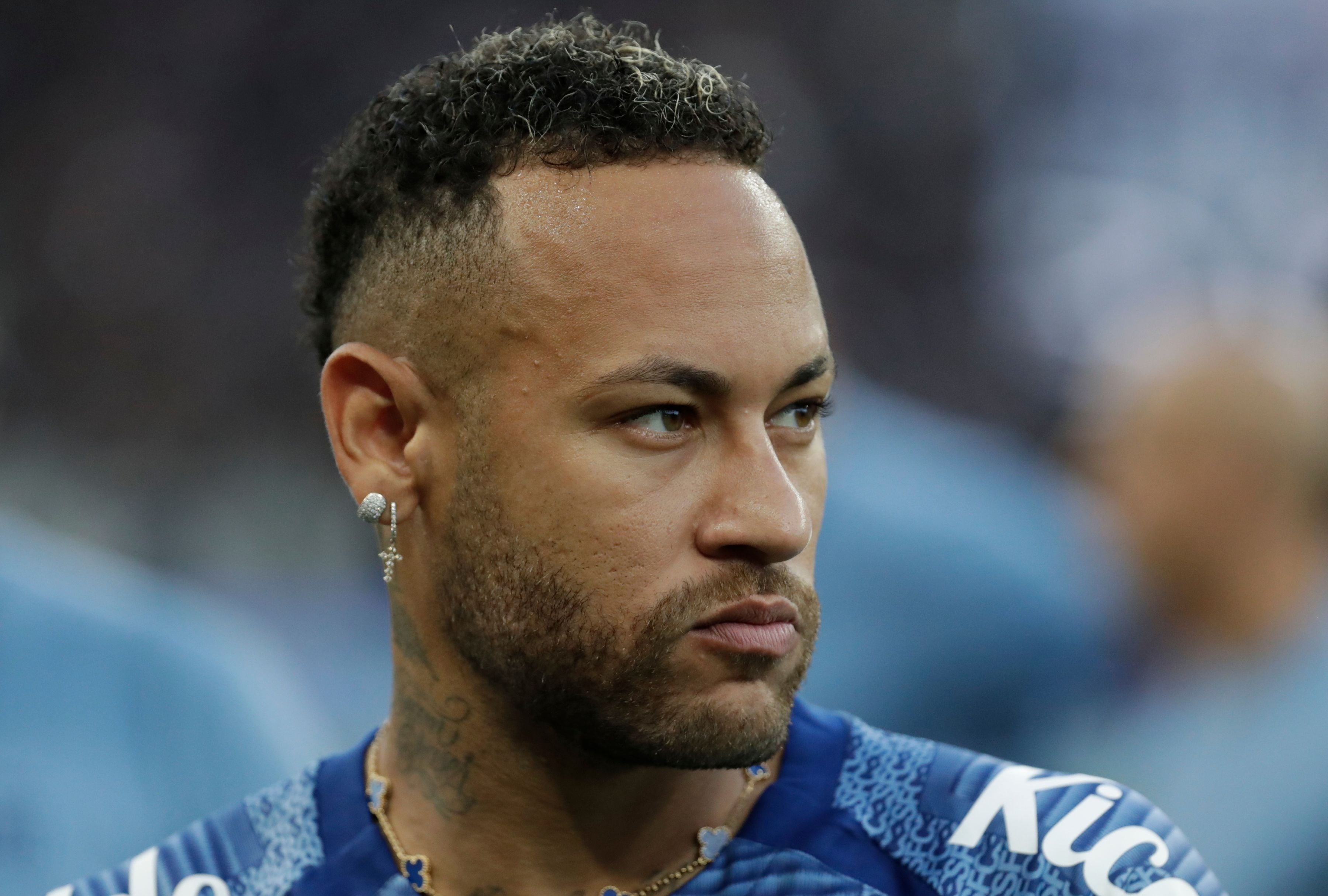 Neymar fue desconvocado de la selección brasileña para los partidos contra Colombia y Argentina por las jornadas 13 y 14 de las eliminatorias de la Copa del Mundo 2026 debido a una lesión, informó el entrenador Dorival Júnior. (Foto: EFE/ Sebastiao Moreira)