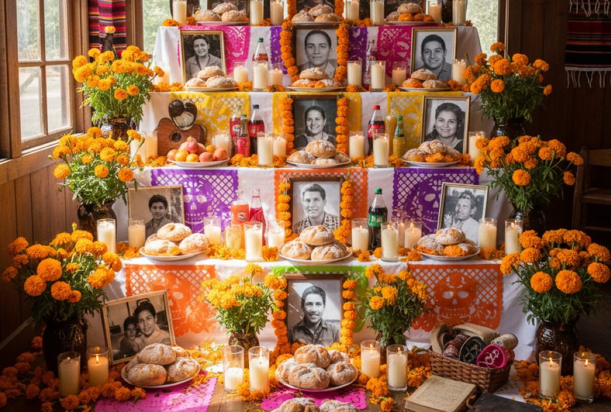 El Día de Muertos es una celebración que honra con amor y respeto a quienes ya partieron. | Crédito: Imagen generada por IA / Gemini