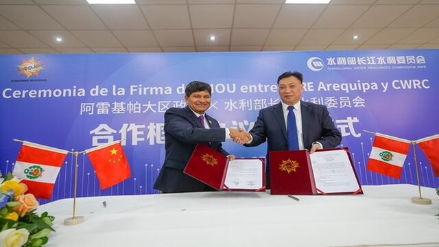 Arequipa y China firman acuerdo para impulsar proyectos en la región peruana